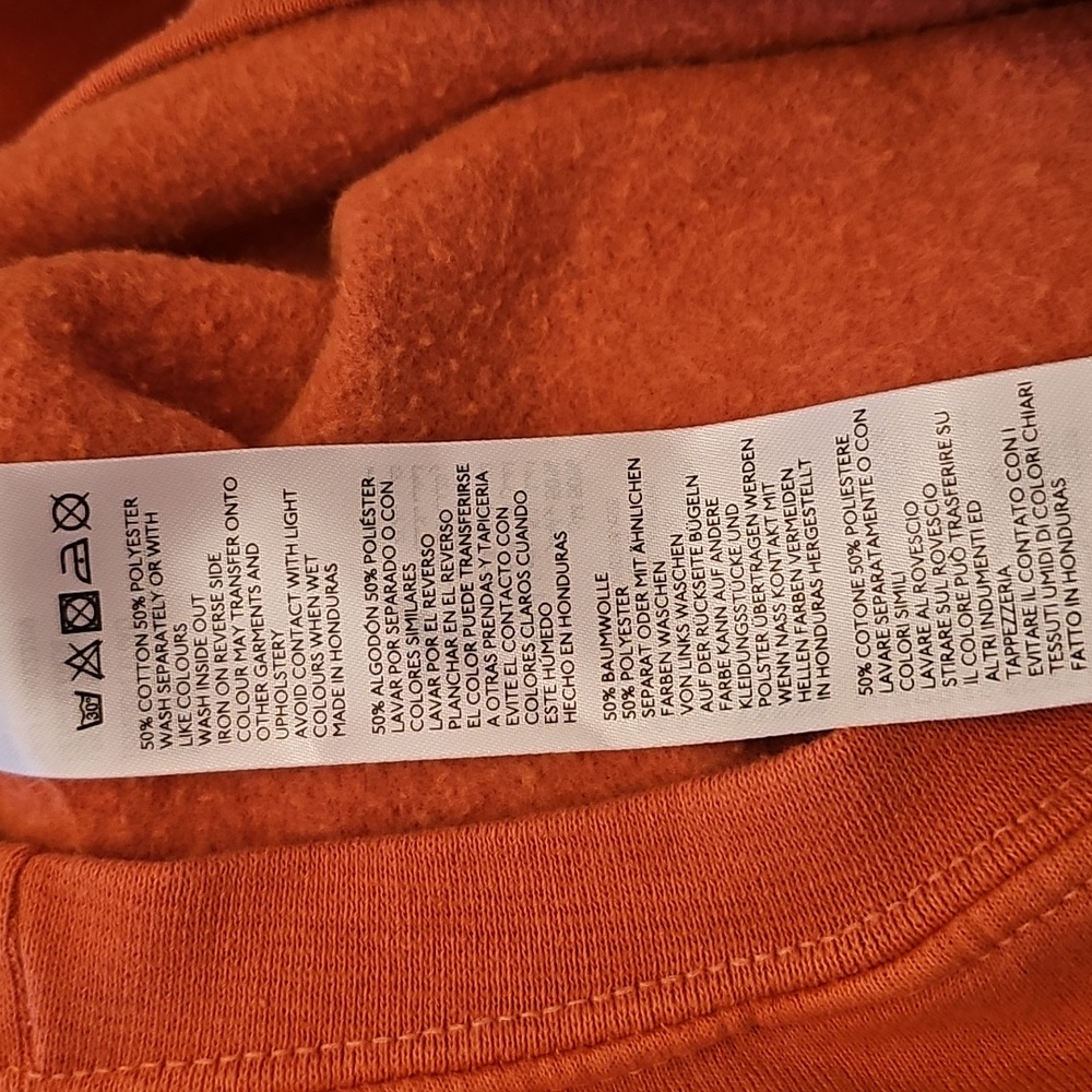 Anthropologie Orange Graphic Crewneck Sweatshirt - Picture 7 of 7